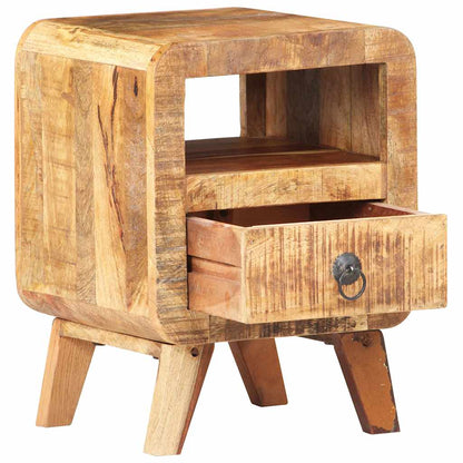 Bedside Cabinet | Rough Mango Wood | 30x30x41 cm | Bedside Cabinet