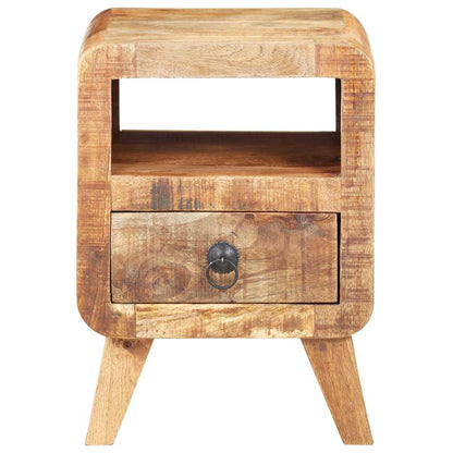 Bedside Cabinet | Rough Mango Wood | 30x30x41 cm | Bedside Cabinet