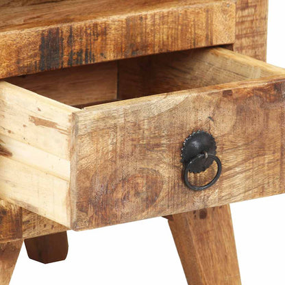 Bedside Cabinet | Rough Mango Wood | 30x30x41 cm | Bedside Cabinet