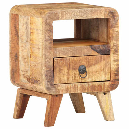 Bedside Cabinet | Rough Mango Wood | 30x30x41 cm | Bedside Cabinet