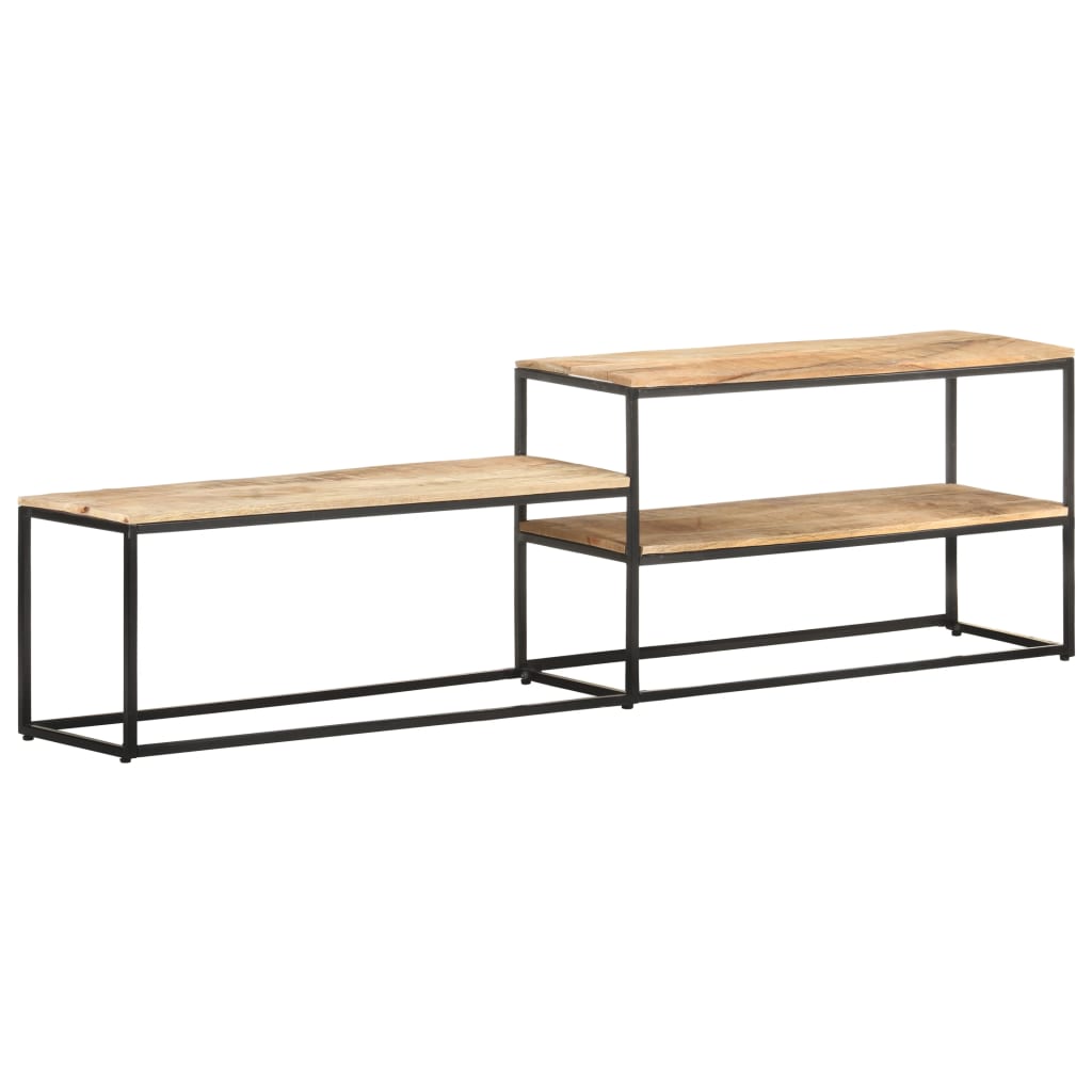 321620 vidaXL TV Cabinet 180x30x50 cm Rough Mango Wood