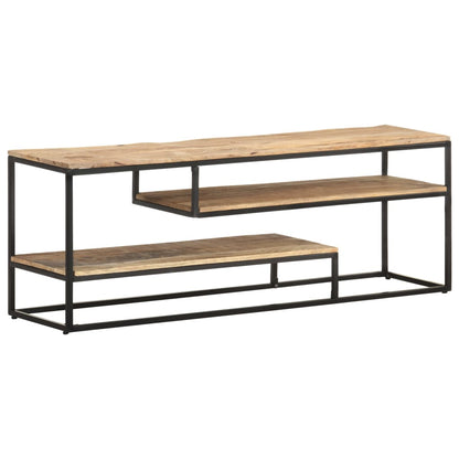 TV Cabinet 130x30x45 cm Rough Mango Wood