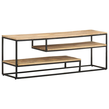 321623 vidaXL TV Cabinet 130x30x45 cm Rough Mango Wood