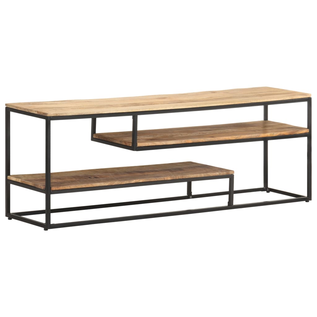 321623 vidaXL TV Cabinet 130x30x45 cm Rough Mango Wood