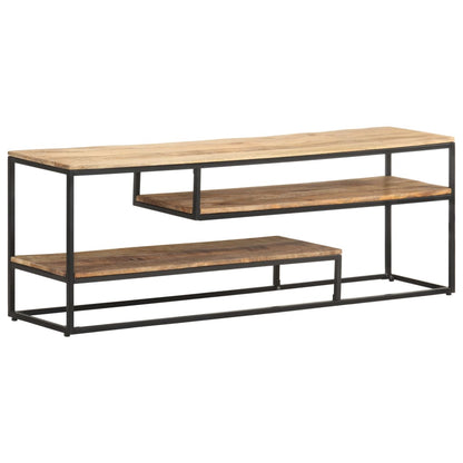 321623 vidaXL TV Cabinet 130x30x45 cm Rough Mango Wood