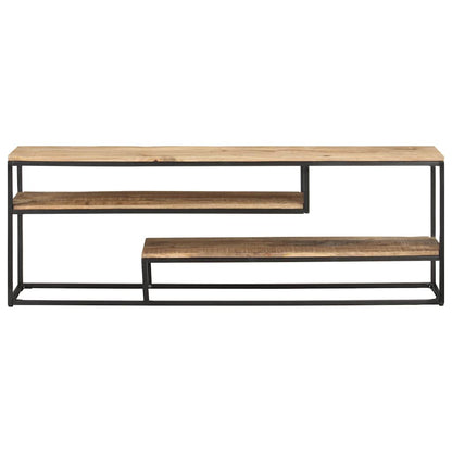 321623 vidaXL TV Cabinet 130x30x45 cm Rough Mango Wood