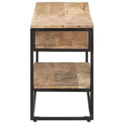 321623 vidaXL TV Cabinet 130x30x45 cm Rough Mango Wood