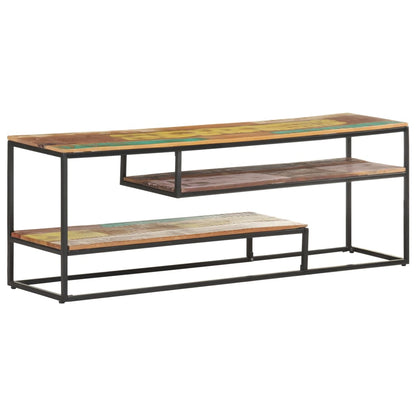 321624 vidaXL TV Cabinet 130x30x45 cm Solid Reclaimed Wood