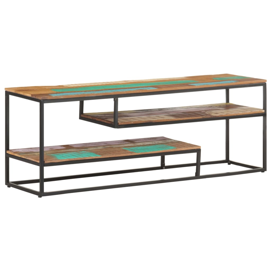TV Cabinet 130x30x45 cm Solid Reclaimed Wood