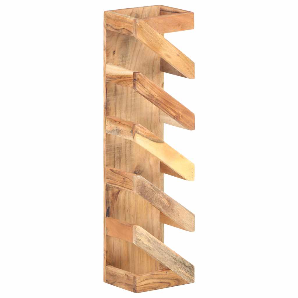321626 vidaXL Wine Rack for 5 Bottles Solid Acacia Wood