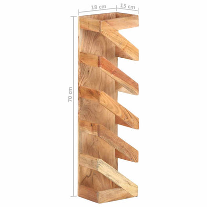 321626 vidaXL Wine Rack for 5 Bottles Solid Acacia Wood
