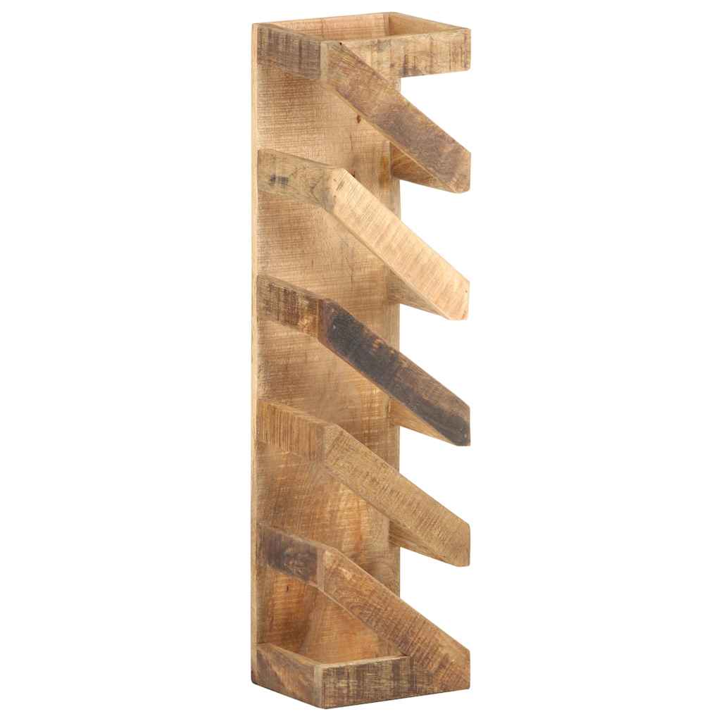 321627 vidaXL Wine Rack for 5 Bottles Solid Mango Wood