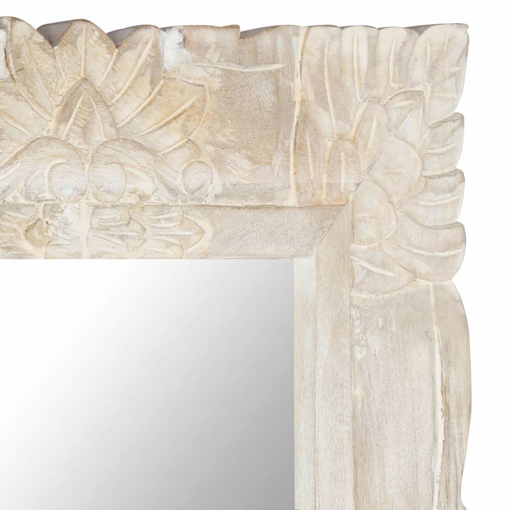 Mirror | White | Solid mango wood | Medium | Decorative Inlays | Mirror