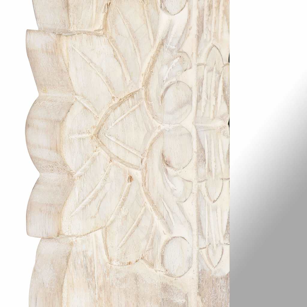 Mirror | White | Solid mango wood | Medium | Decorative Inlays | Mirror