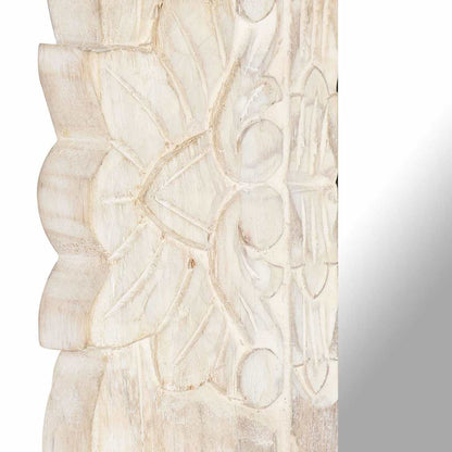 Mirror | White | Solid mango wood | Medium | Decorative Inlays | Mirror