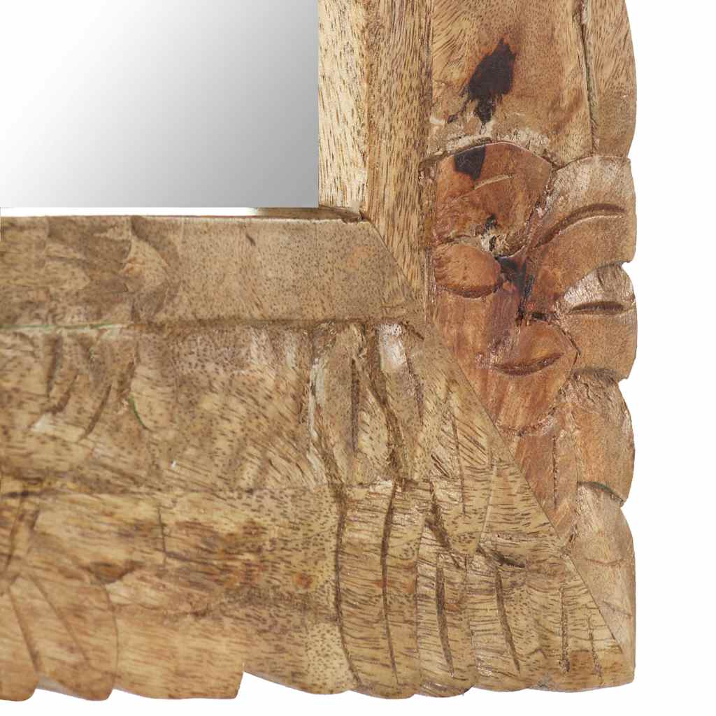 321635 vidaXL Mirror 50x50 cm Solid Mango Wood