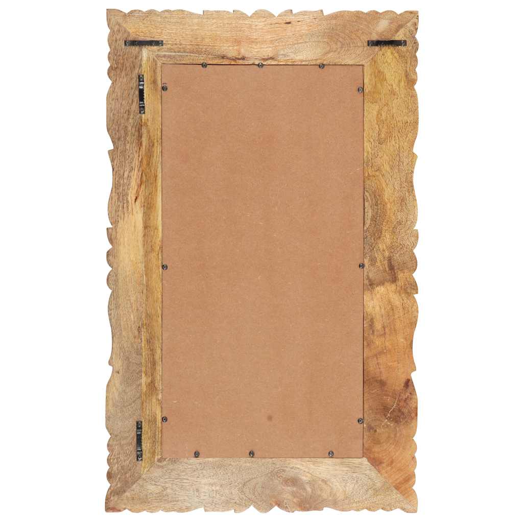 Mirror | Natural wood | Solid mango wood | 80 x 50 cm | Decorative Inlays