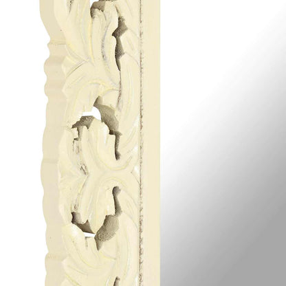 Mirror | White | Solid mango wood | Medium | Decorative Inlays | Mirror