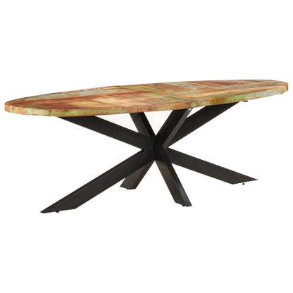 321679 vidaXL Dining Table 240x100x75 cm Solid Reclaimed Wood