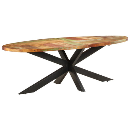 321679 vidaXL Dining Table 240x100x75 cm Solid Reclaimed Wood