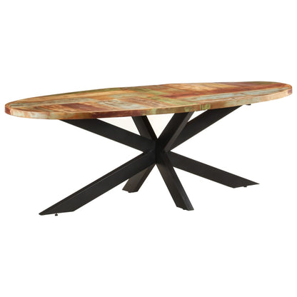 321679 vidaXL Dining Table 240x100x75 cm Solid Reclaimed Wood