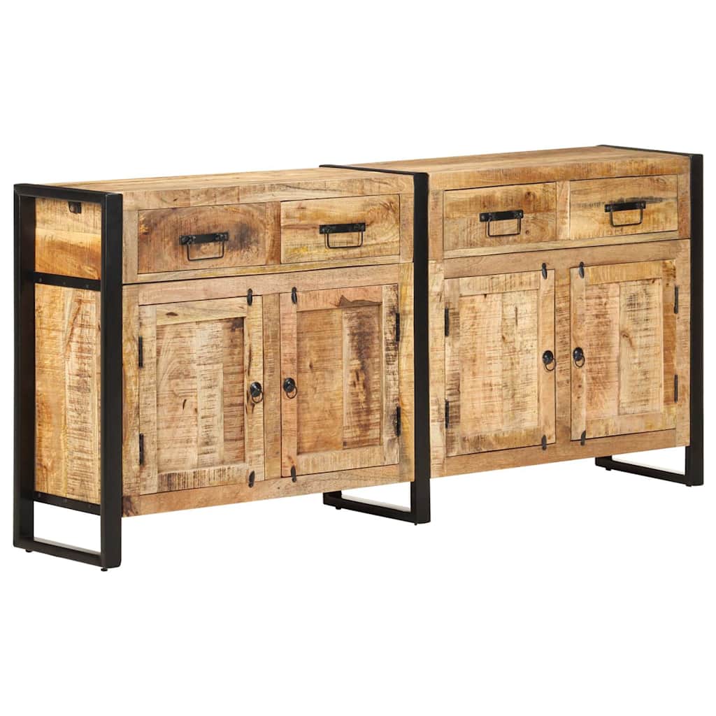 321696 vidaXL Sideboard 172x35x80 cm Solid Mango Wood