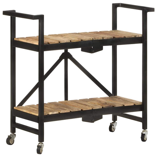 321710 vidaXL Kitchen Trolley 87x36x81 cm Solid Mango Wood