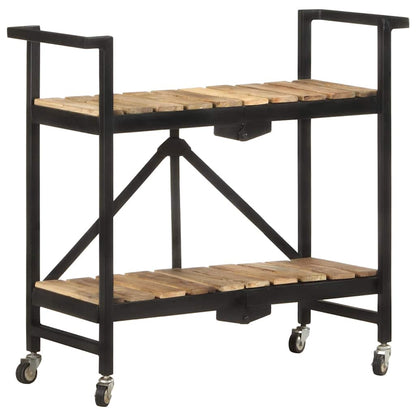321710 vidaXL Kitchen Trolley 87x36x81 cm Solid Mango Wood