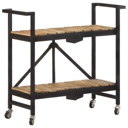 321710 vidaXL Kitchen Trolley 87x36x81 cm Solid Mango Wood