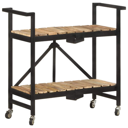 321710 vidaXL Kitchen Trolley 87x36x81 cm Solid Mango Wood