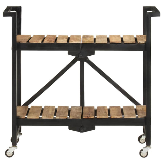 321710 vidaXL Kitchen Trolley 87x36x81 cm Solid Mango Wood