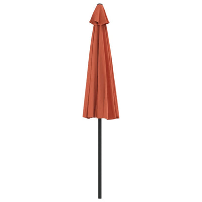 Balcony Parasol | Terracotta | Polyester, Aluminium, Steel