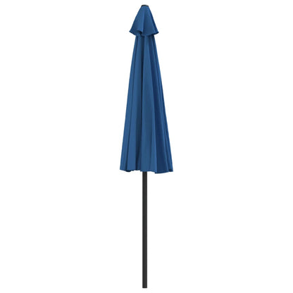 Balcony Parasol with Aluminium Pole Blue 270x144x222 cm Half