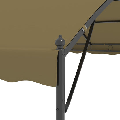 Gazebo 4x3x2.6 m Taupe 180 g/m²