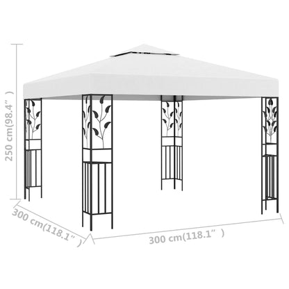 Gazebo 3x3 m White 180 g/m²