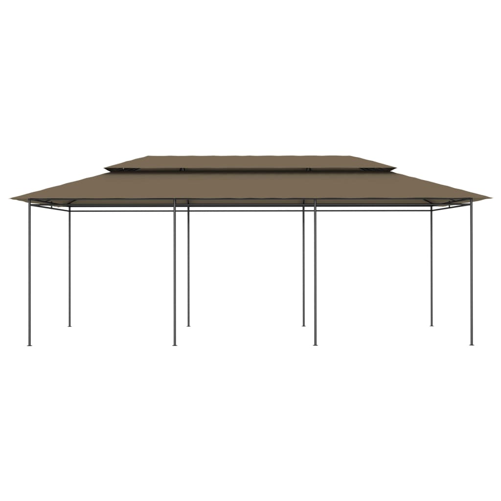 Gazebo 600x298x270 cm Taupe 180 g/m²