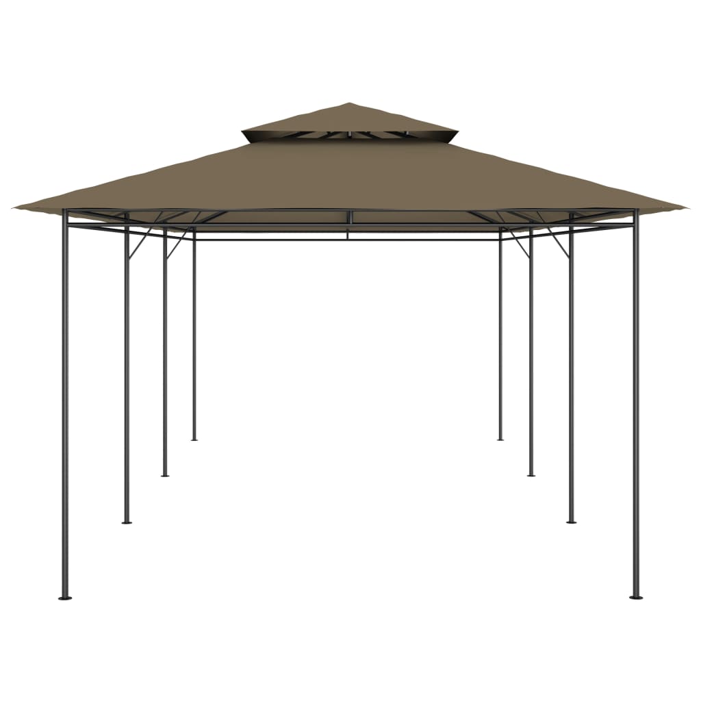 Gazebo 600x298x270 cm Taupe 180 g/m²