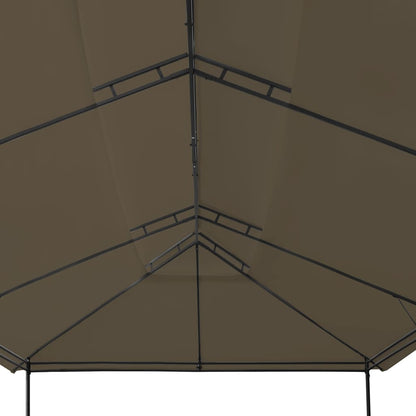Gazebo 600x298x270 cm Taupe 180 g/m²