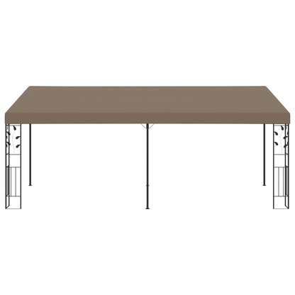 Wall-mounted Gazebo 6x3x2.5 m Taupe