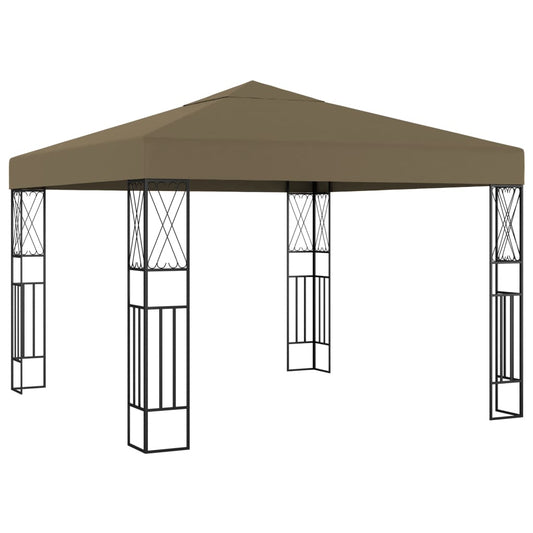Gazebo | Taupe | Polyester fabric and steel | 3x3 metres | Durable