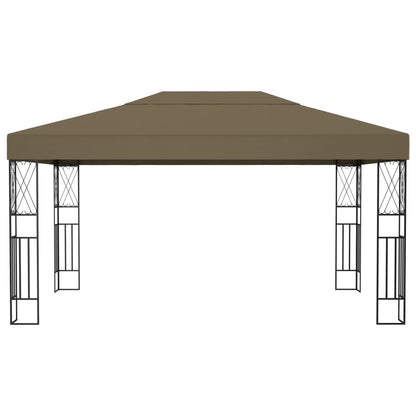 Gazebo 3x4 m Taupe Fabric