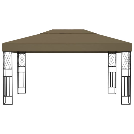 Gazebo 3x4 m Taupe Fabric