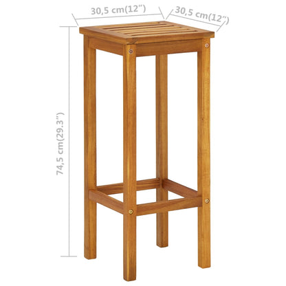 Balcony Bar Set | Natural wood | Solid acacia wood, metal | Standard