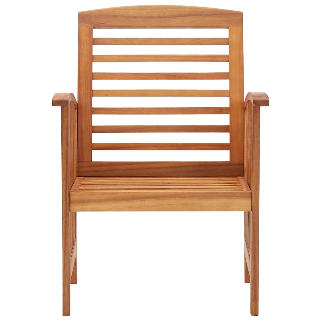 Garden Chair | Set of 2 | Natural wood | Solid acacia wood | Standard
