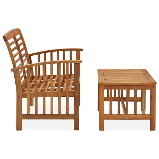 Garden Lounge Set | Brown | Solid acacia wood | Medium |  Durable