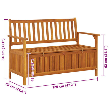 Storage Bench | Natural wood | Solid acacia wood | Medium | Storage Bench