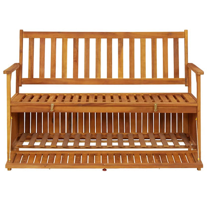 Storage Bench | Natural wood | Solid acacia wood | Medium | Storage Bench