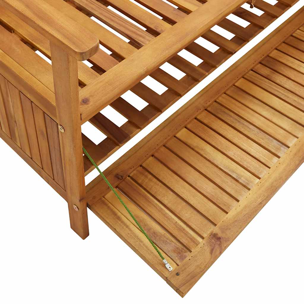 Storage Bench | Natural wood | Solid acacia wood | Medium | Storage Bench