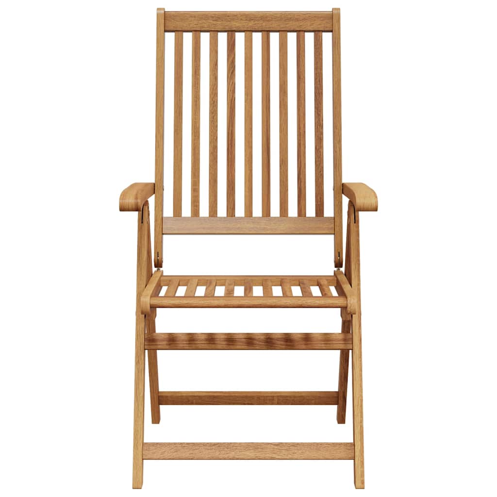 Folding Chairs 3 pcs Solid Acacia Wood
