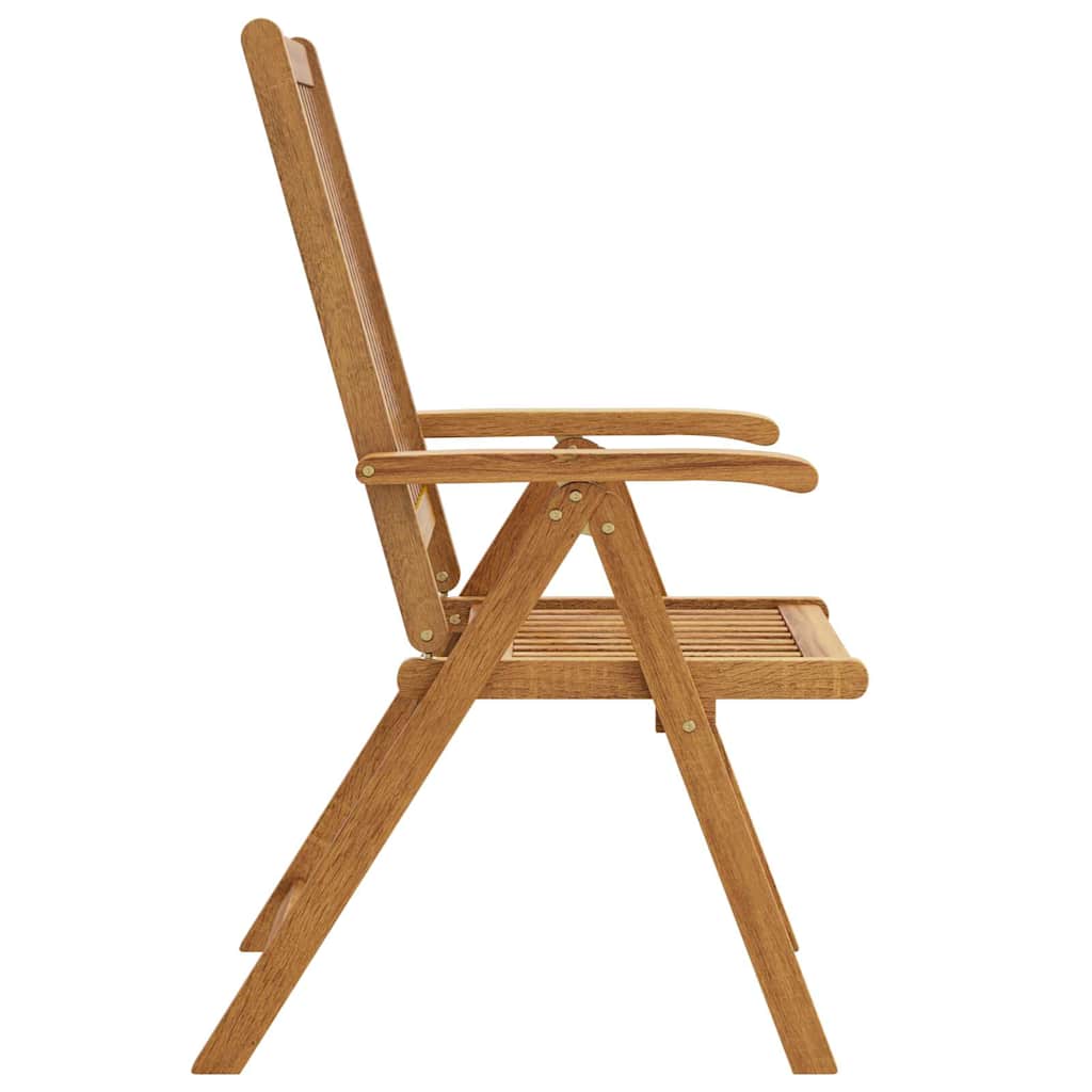 Folding Chairs 3 pcs Solid Acacia Wood